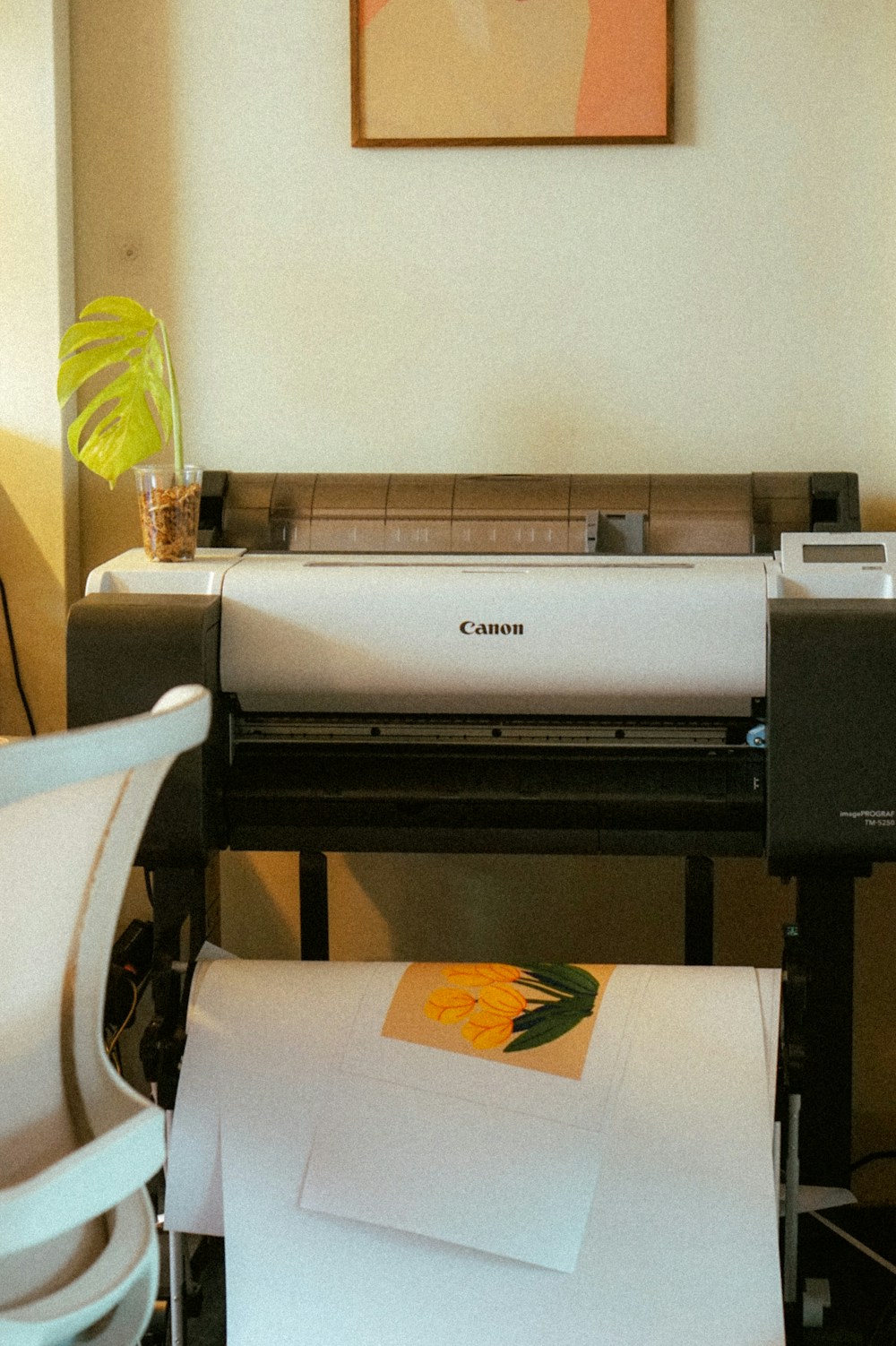 Large format printer producing signage artwork